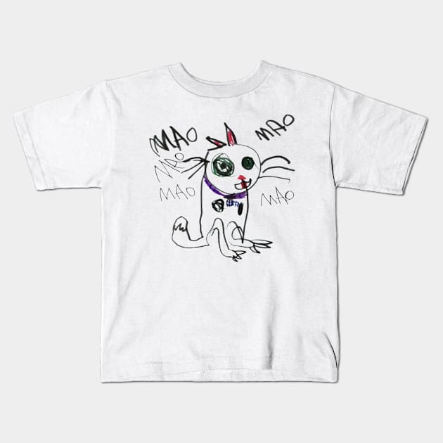 cat Kids T-Shirt by KGBuchanan